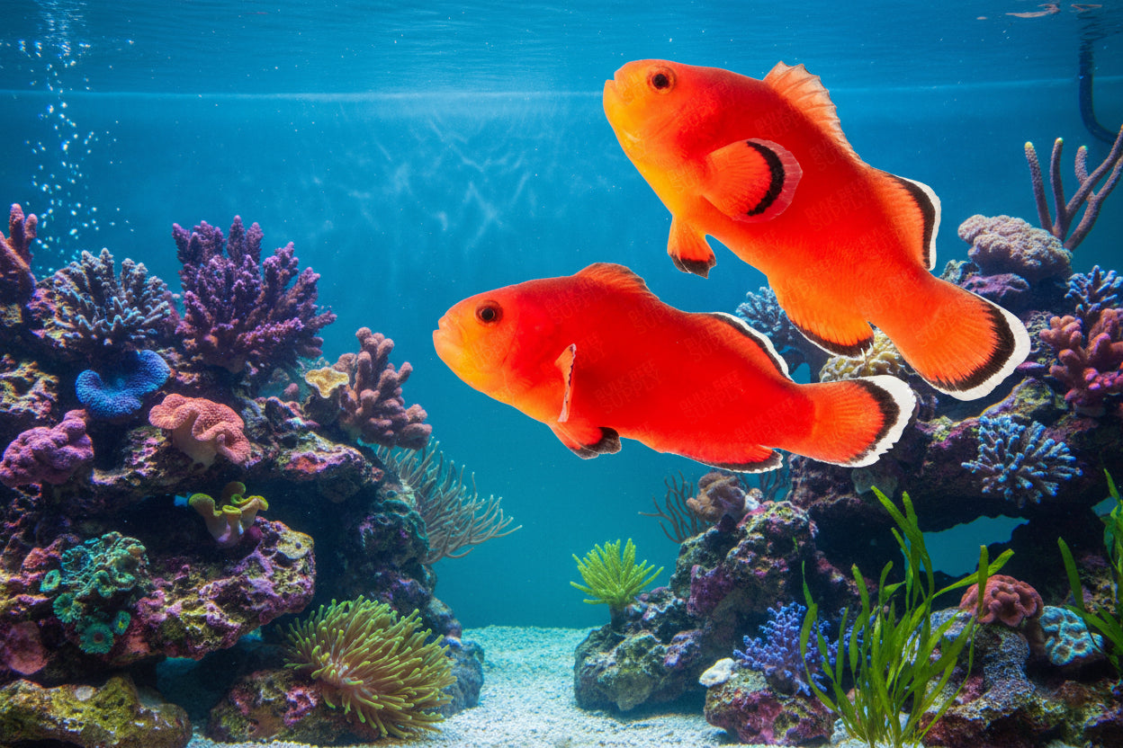 2-Pack Naked Ocellaris Clownfish – Live Captive-Bred Saltwater Aquarium Fish