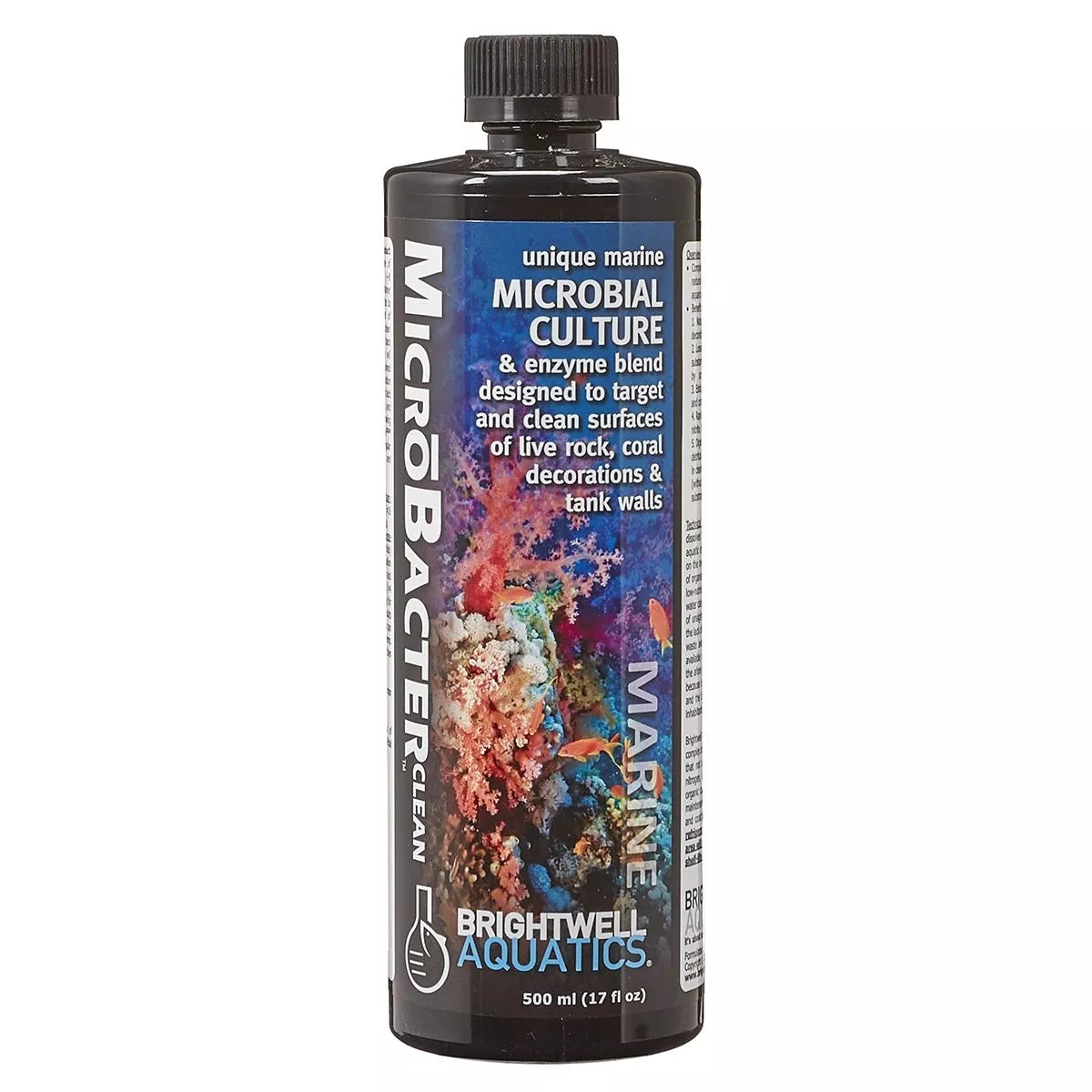 Brightwell Aquatics MicroBacter Clean 500ml – Marine Aquarium Cleaner