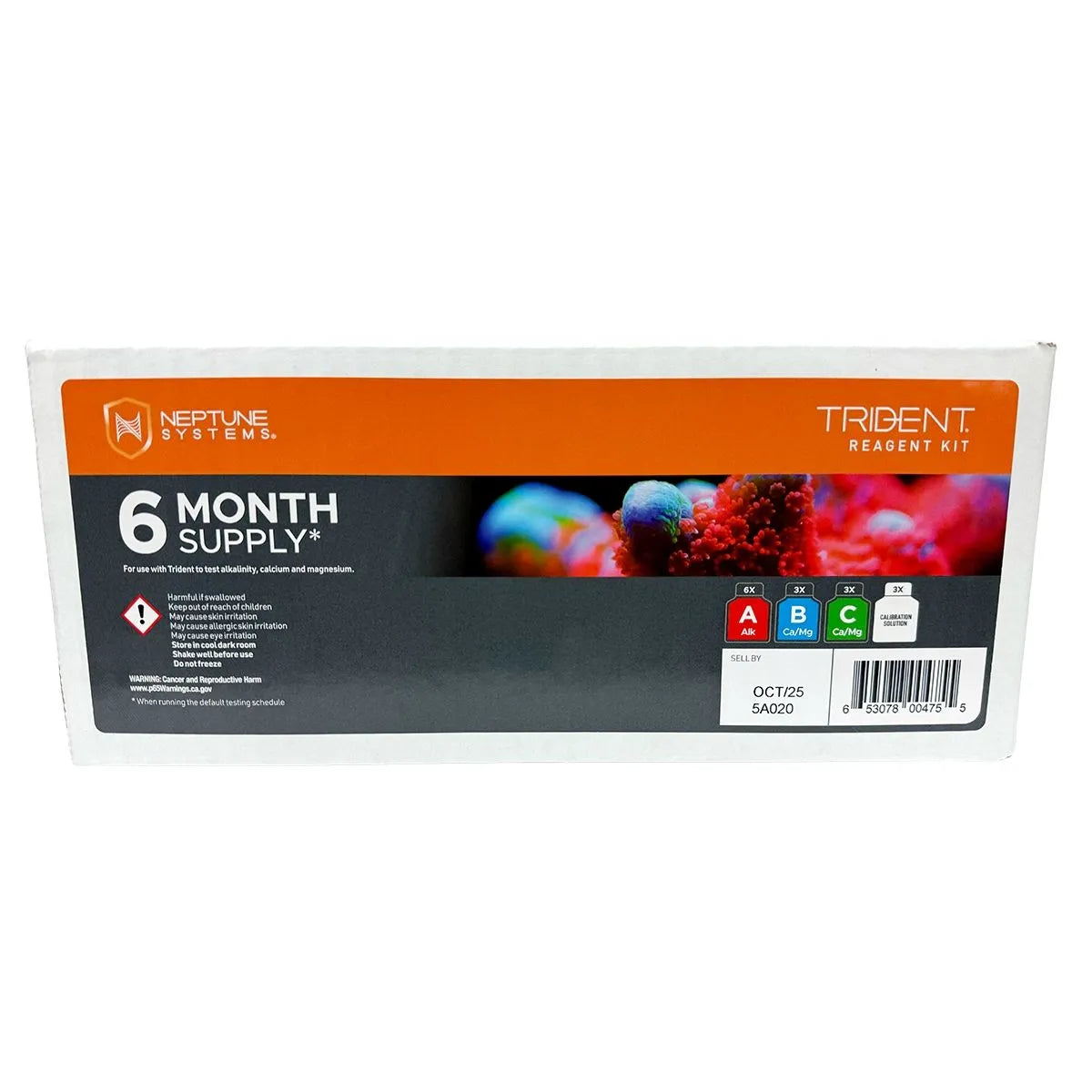 Neptune Systems Trident Reagent Kit – 6-Month Supply | Accurate Testing for Alkalinity, Calcium & Magnesium in Reef Aquariums